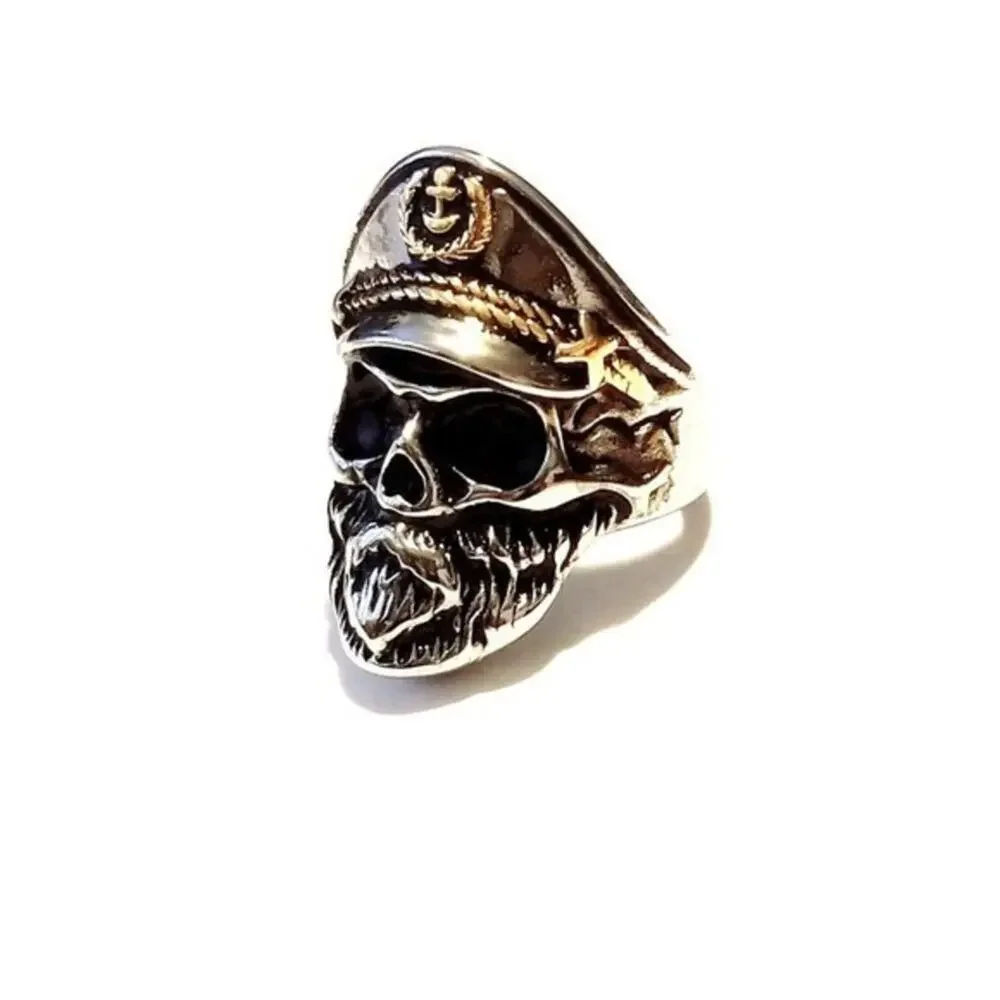 New stainless‎ steel skull ring size 12